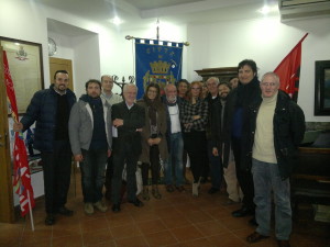 foto di gruppo con Cgil