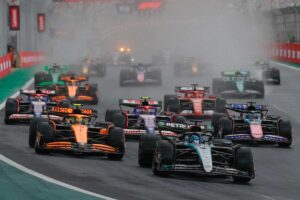 La partenza del Gran Premio del Brasile di F1