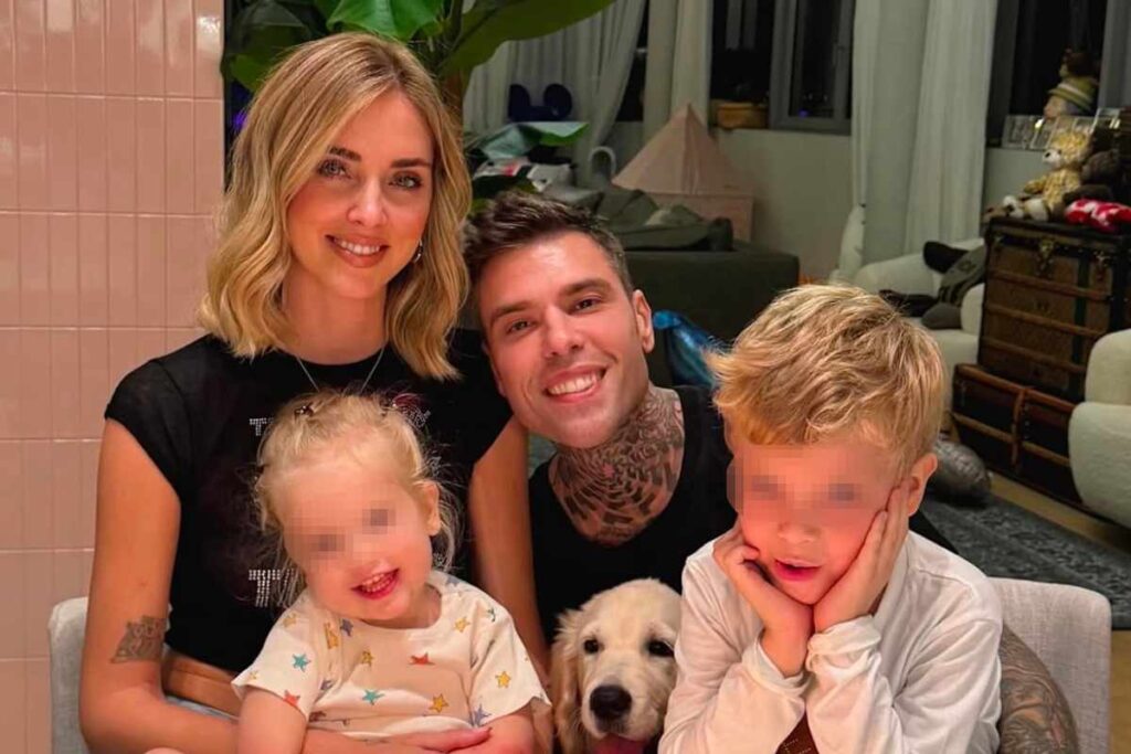 Chiara Ferragni, Fedez, Leone e Vittoria