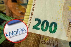 200 euro e cerchio con NoiPa