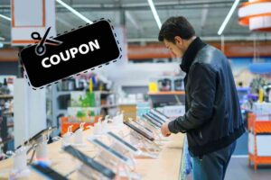 Smartphone negozio uomo coupon